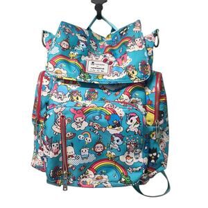 Ju-Ju-Be Be Hello Kitty Sanrio Sporty Backpack Diaper Bag Rainbow Dreams